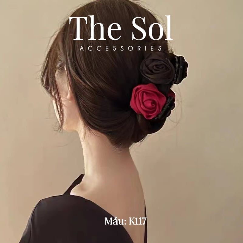  Kẹp Tóc Hàn Quốc Red Rose 