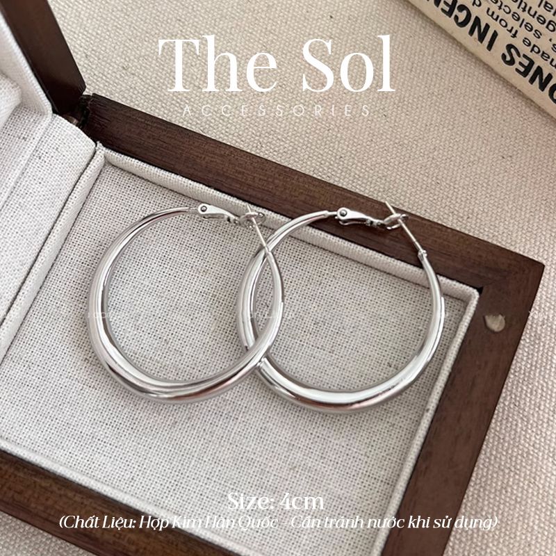  Bông Tai Hàn Quốc Heavy Hoops 