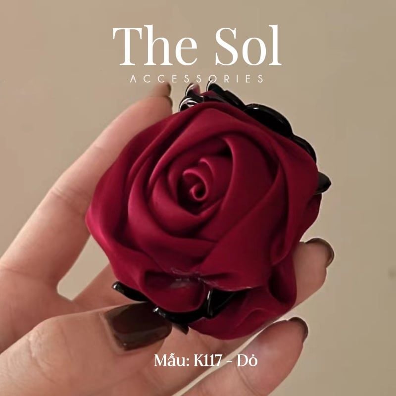  Kẹp Tóc Hàn Quốc Red Rose 