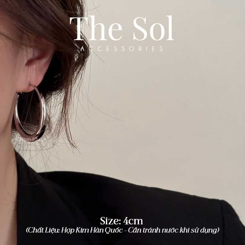  Bông Tai Hàn Quốc Heavy Hoops 