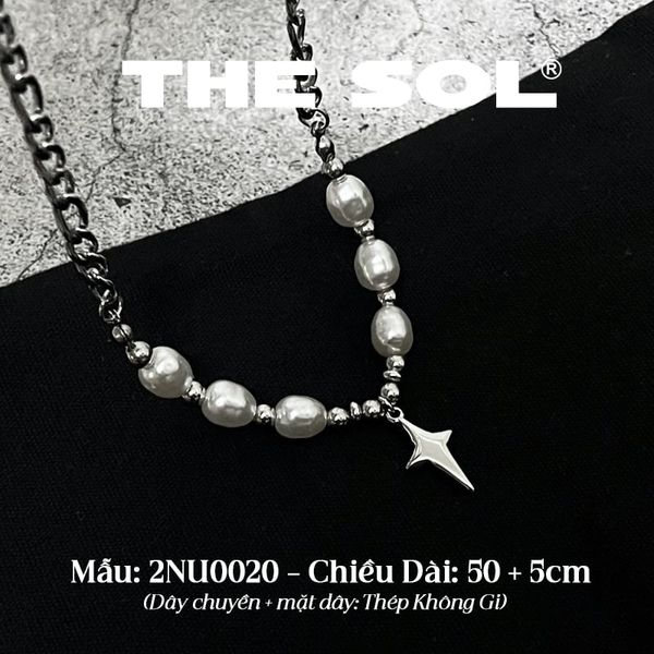  Dây Chuyền Titan Pearl & Cross 