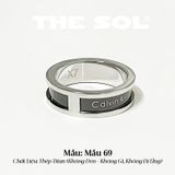  Nhẫn Titan Unisex Black Calvin 