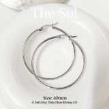  Bông Tai Titan Basic Hoops 