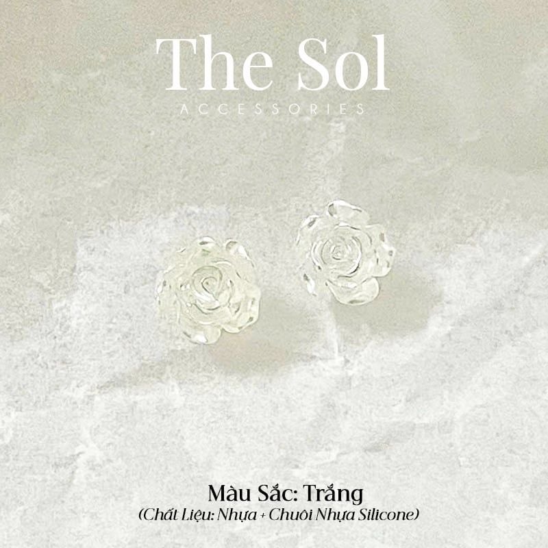  Bông Tai Nhựa Mini Rose 