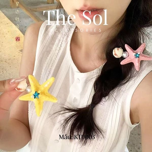  Kẹp Tóc Sao Biển & Sò Biển 