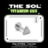  Khuyên Tai TITANIUM G23 FLATBACK Mini Shape 
