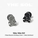  Khuyên Tai Titan Unisex The Skull - Mẫu D19 