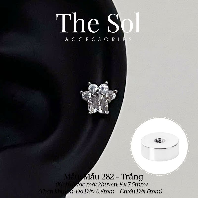  Khuyên Tai Thép Xi Mạ Cat's Feet - Mẫu 282 