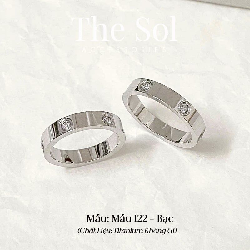  Nhẫn Titan Cati Ngọc - Mẫu 122 