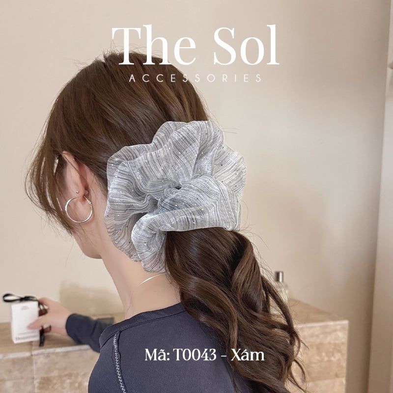  Cột Tóc Scrunchies Bling 