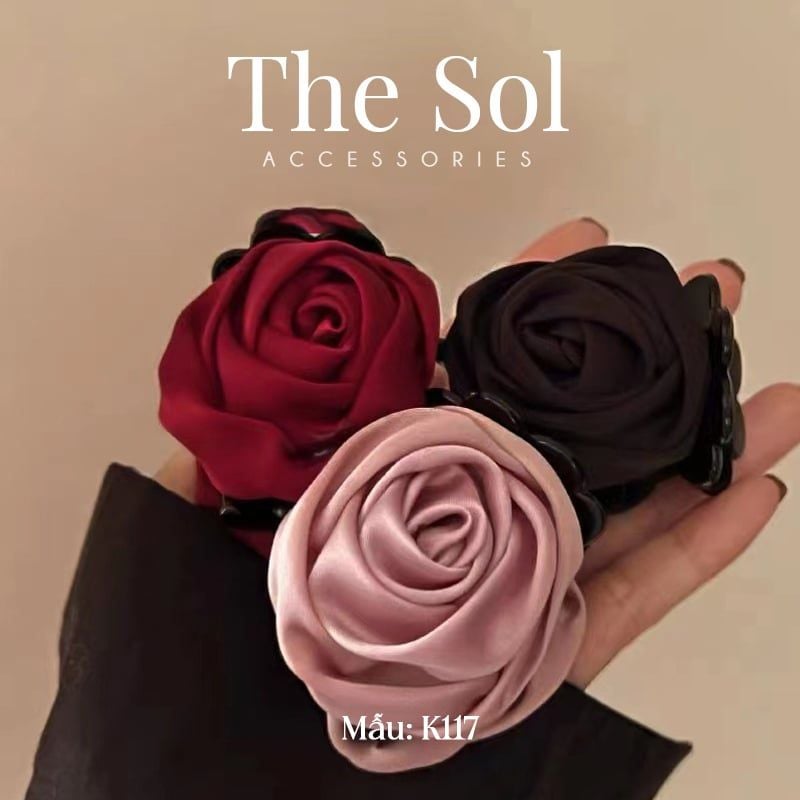  Kẹp Tóc Hàn Quốc Red Rose 