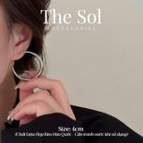  Bông Tai Hàn Quốc Heavy Hoops 