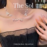  Dây Chuyền Hàn Quốc Layer Pearls 