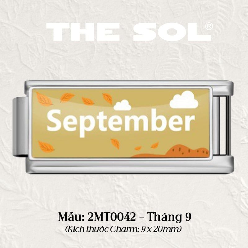  Charm Đôi Titan Italian Bracelet - Months 