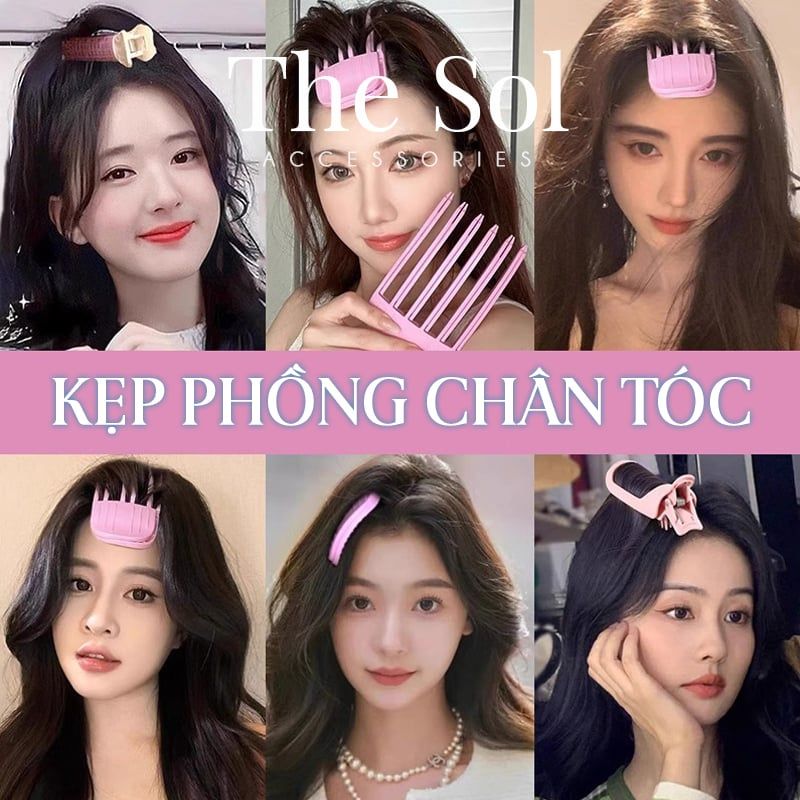  Kẹp Tóc Hàn Quốc Phồng Chân Tóc 