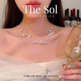  Dây Chuyền Hàn Quốc Layer Pearls 