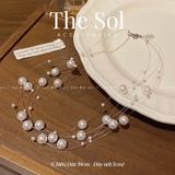  Dây Chuyền Hàn Quốc Layer Pearls 