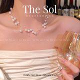  Dây Chuyền Hàn Quốc Layer Pearls 