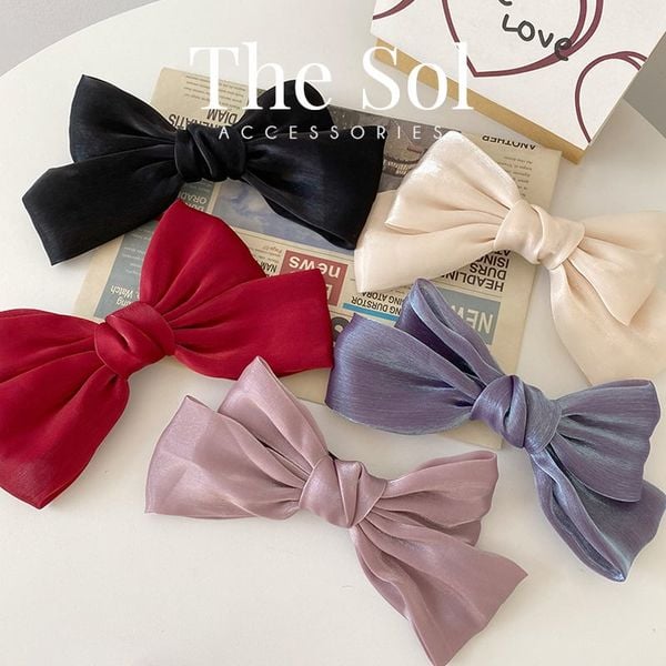  Kẹp Tóc Hàn Quốc Basic Colour - Phi Bóng 