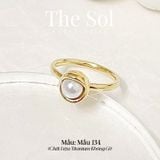  Nhẫn Titan Golden Pearl - Mẫu 134 