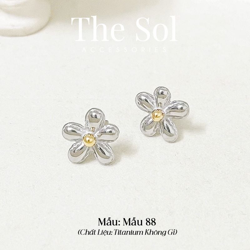  Bông Tai Titan Golden Blossom 