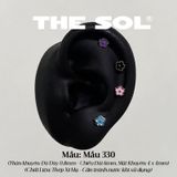  Khuyên Tai Thép Xi Mạ Colorful Flower - Mẫu 330 [1 CHIẾC] 