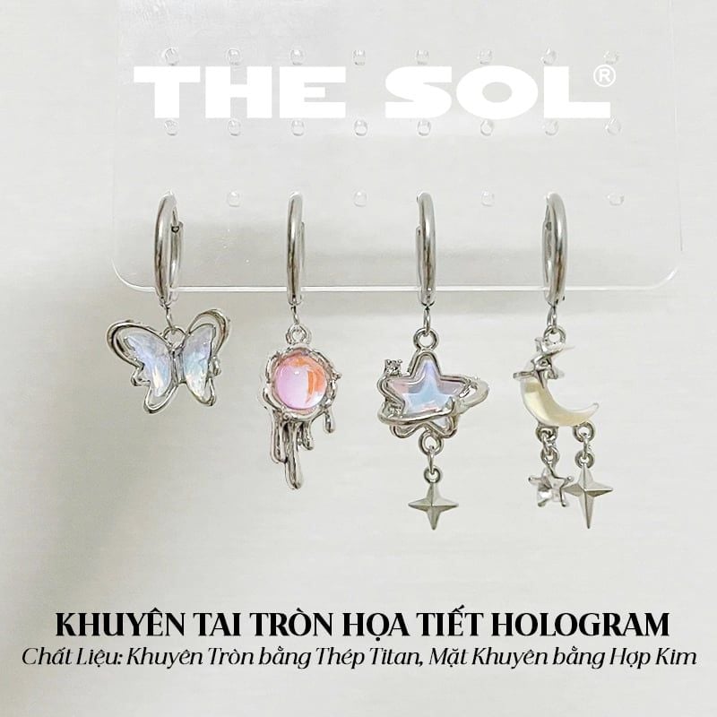  Khuyên Tai Titan Silver Star - Mẫu T121 