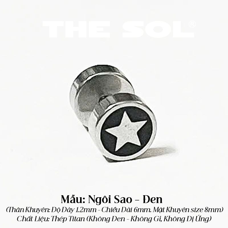  Khuyên Tai Titan Unisex The Star 