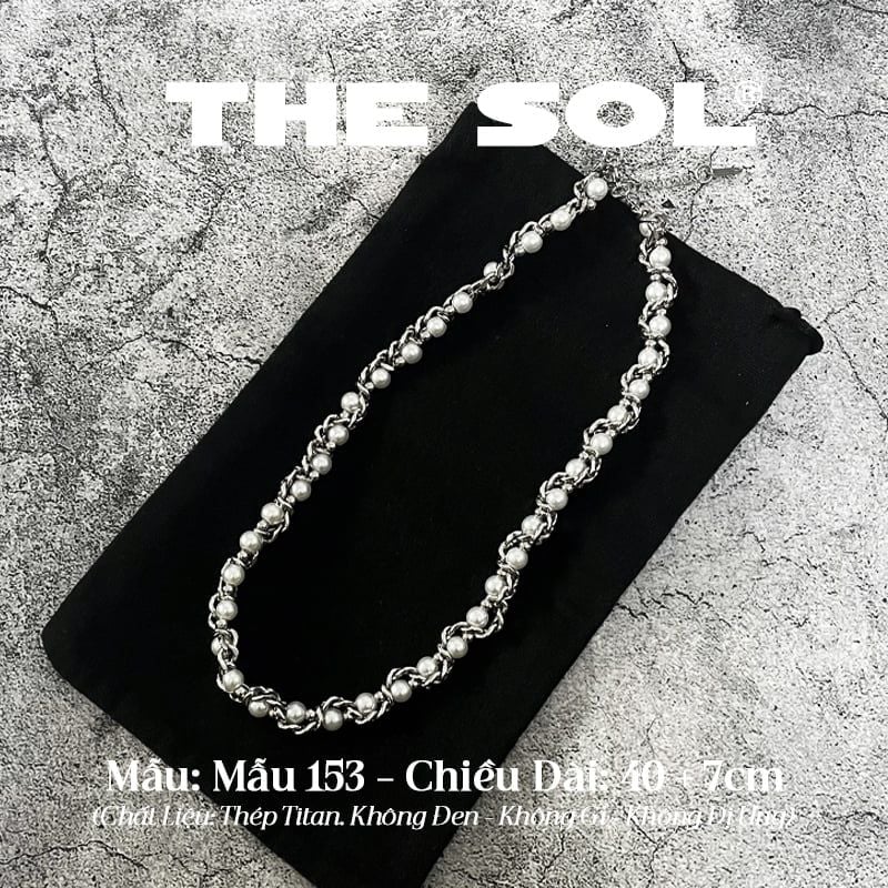  Dây Chuyền Titan Unisex Pearl Chain - Mẫu 153 