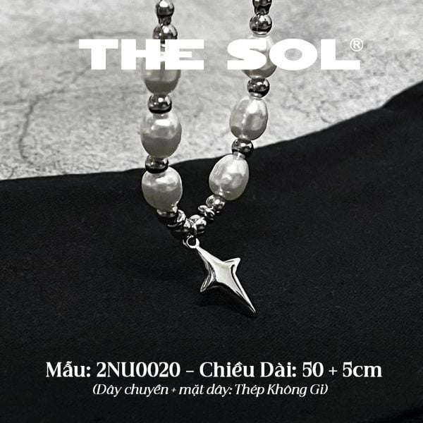  Dây Chuyền Titan Pearl & Cross 