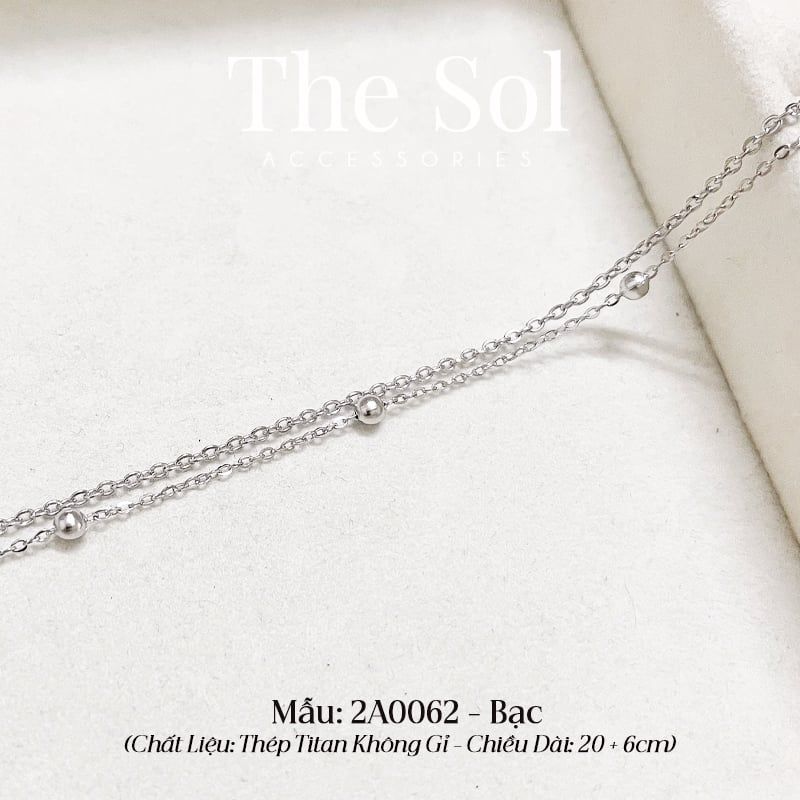  Lắc Chân Titan Double Chains 