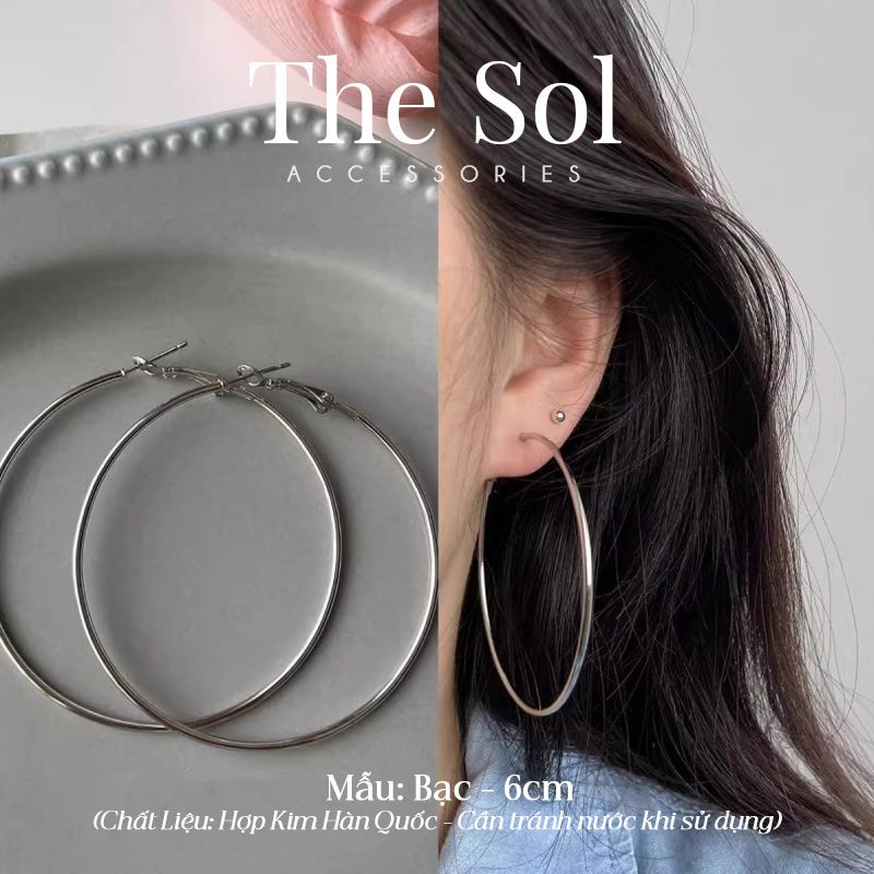  Bông Tai Hàn Quốc Circle Hoops 