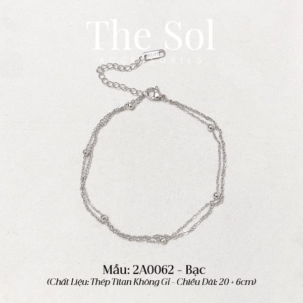  Lắc Chân Titan Double Chains 