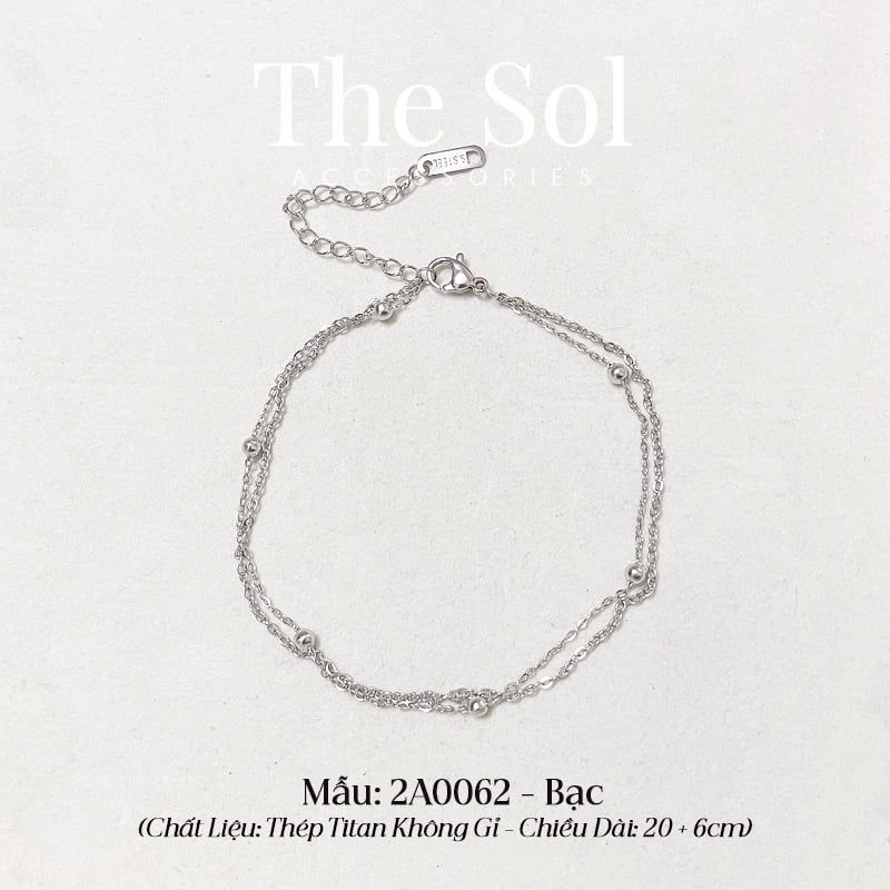  Lắc Chân Titan Double Chains 