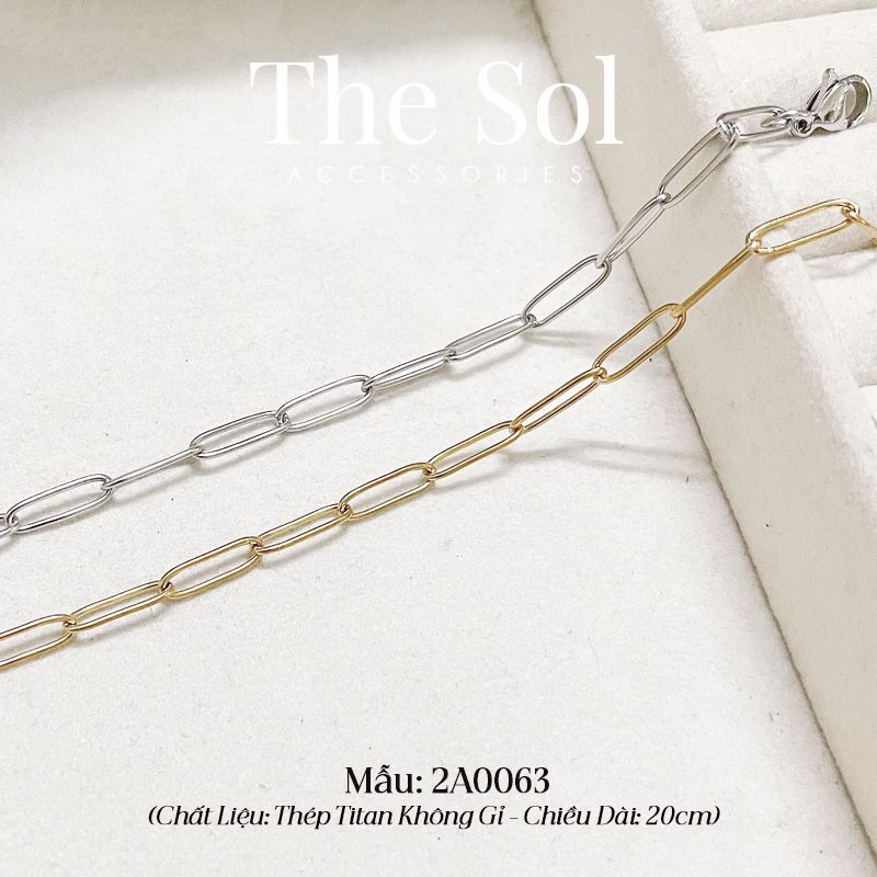  Lắc Chân Titan Simple Chain 