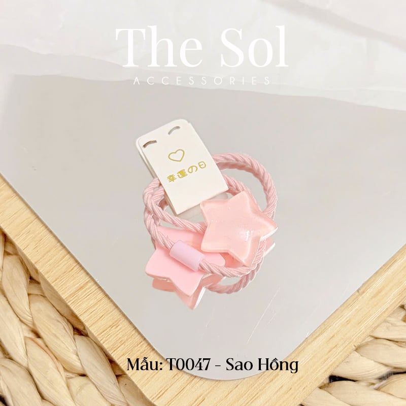  Set 2 Chiếc Cột Tóc Hàn Quốc Cloud & Star 