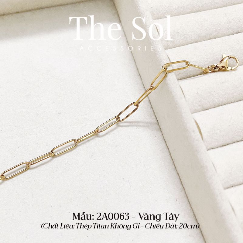 Lắc Chân Titan Simple Chain 