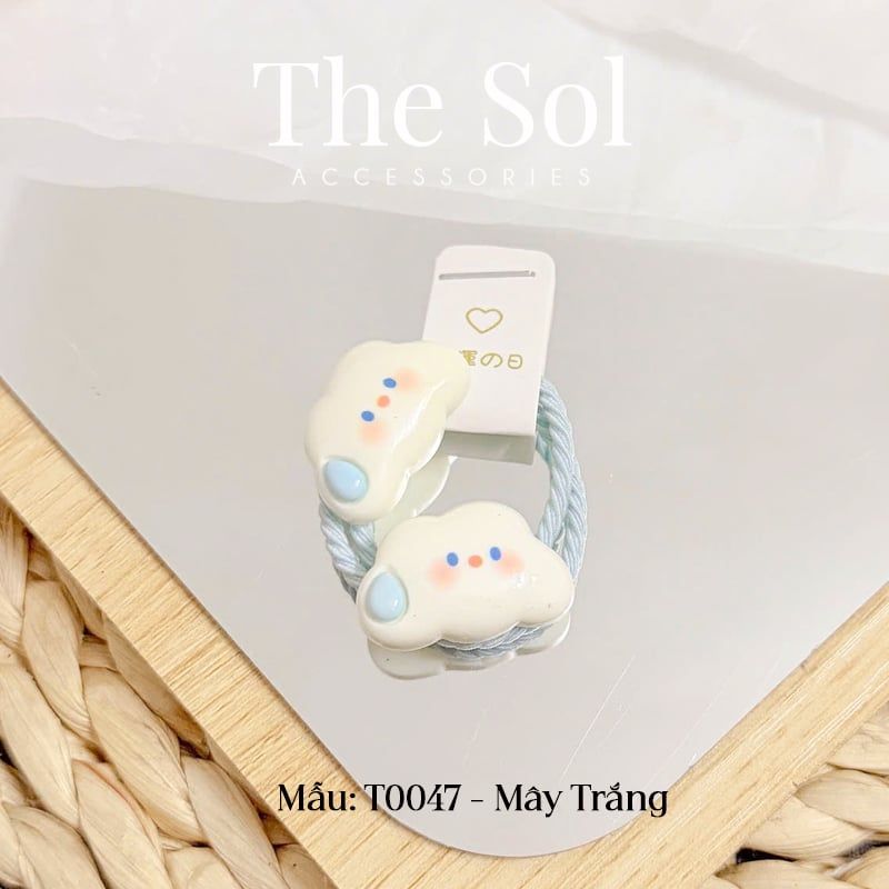  Set 2 Chiếc Cột Tóc Hàn Quốc Cloud & Star 