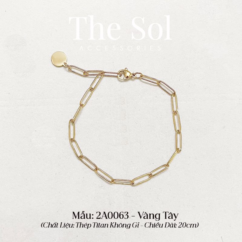  Lắc Chân Titan Simple Chain 
