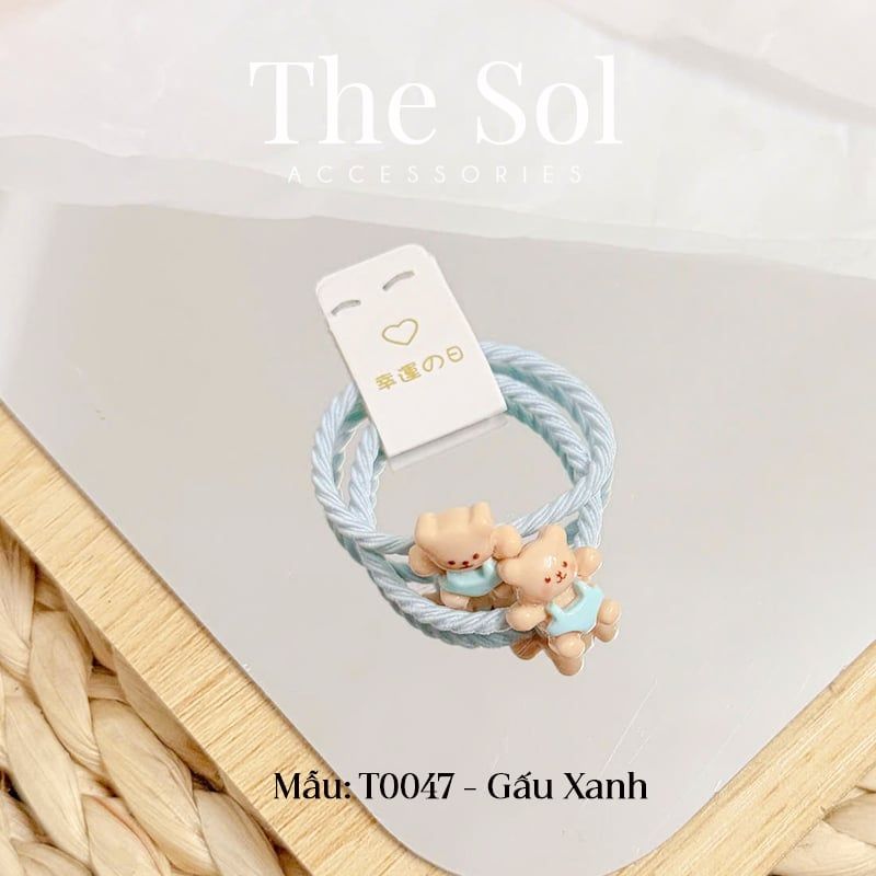  Set 2 Chiếc Cột Tóc Hàn Quốc Cloud & Star 