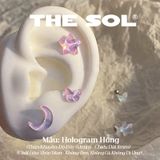  Khuyên Tai Thép Titan Màu Sắc Hologram 