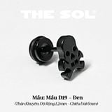  Khuyên Tai Titan Unisex The Skull - Mẫu D19 