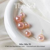  Bông Tai Hàn Quốc Pink Pearl - Mẫu 50 