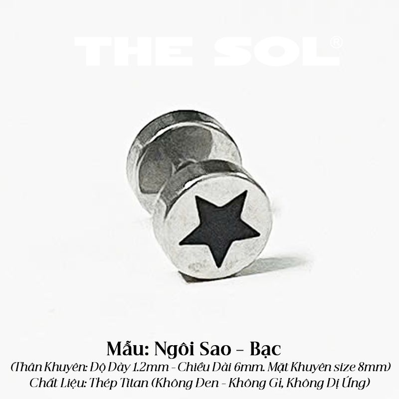  Khuyên Tai Titan Unisex The Star 