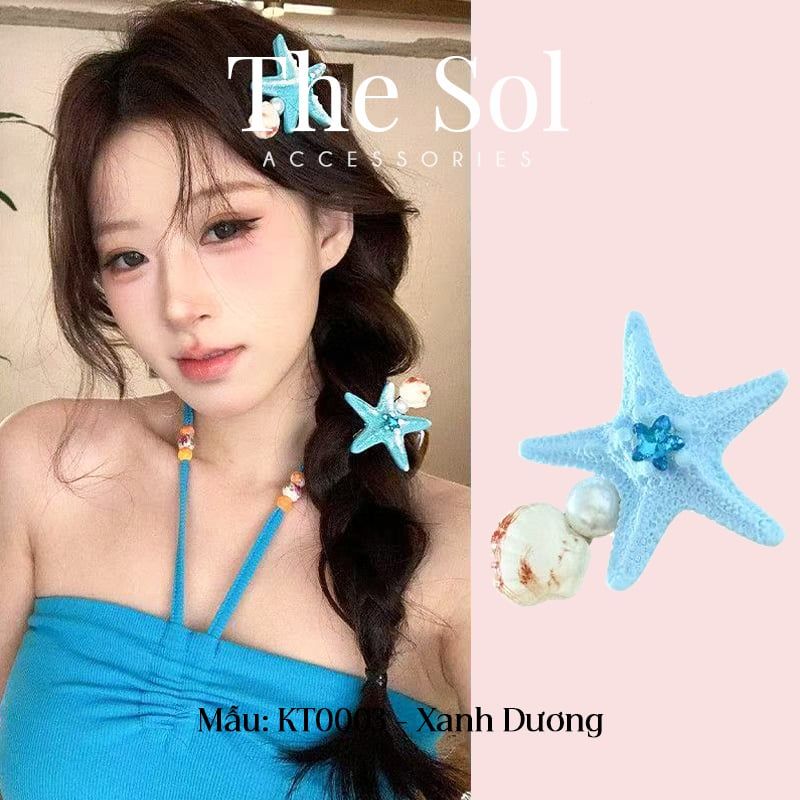  Kẹp Tóc Sao Biển & Sò Biển 