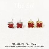  Bông Tai Titan Red Lou 0.9cm - Mẫu 152 