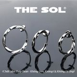  Khuyên Tai Titan Unisex Curve Hoops - Dạng Kẹp 