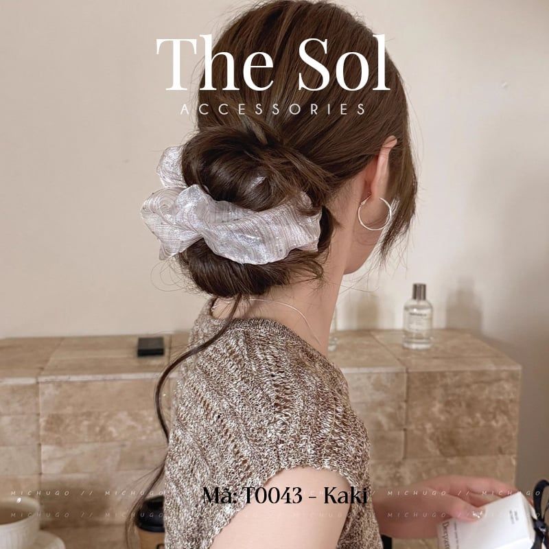  Cột Tóc Scrunchies Bling 
