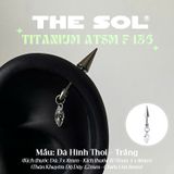  Khuyên Tai TITANIUM ATSM F-136 VERTICAL HELIX 