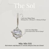  Khuyên Tai Titan Dia Heart - Mẫu T132 